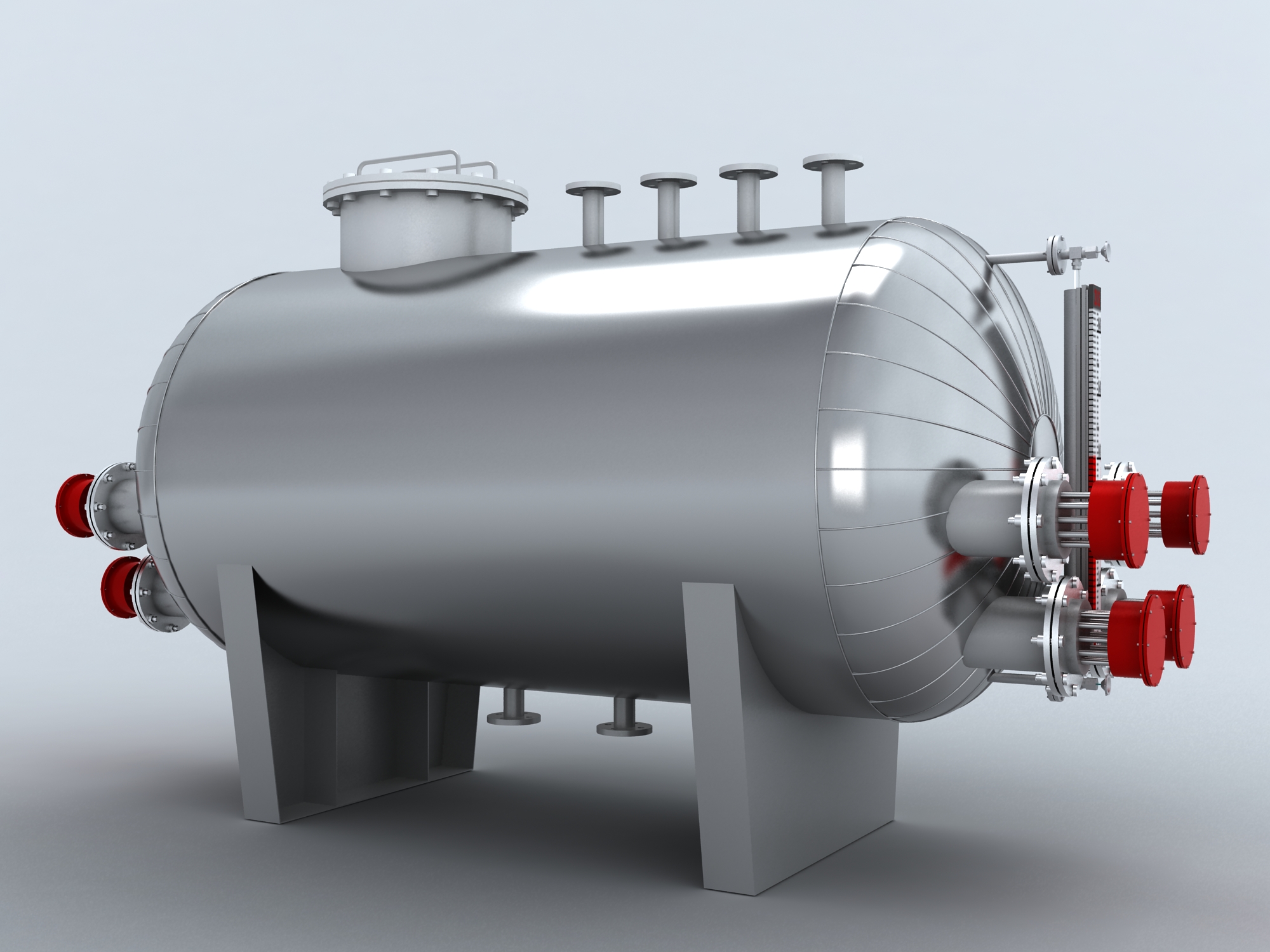 卧式电加热罐_八法兰加热管