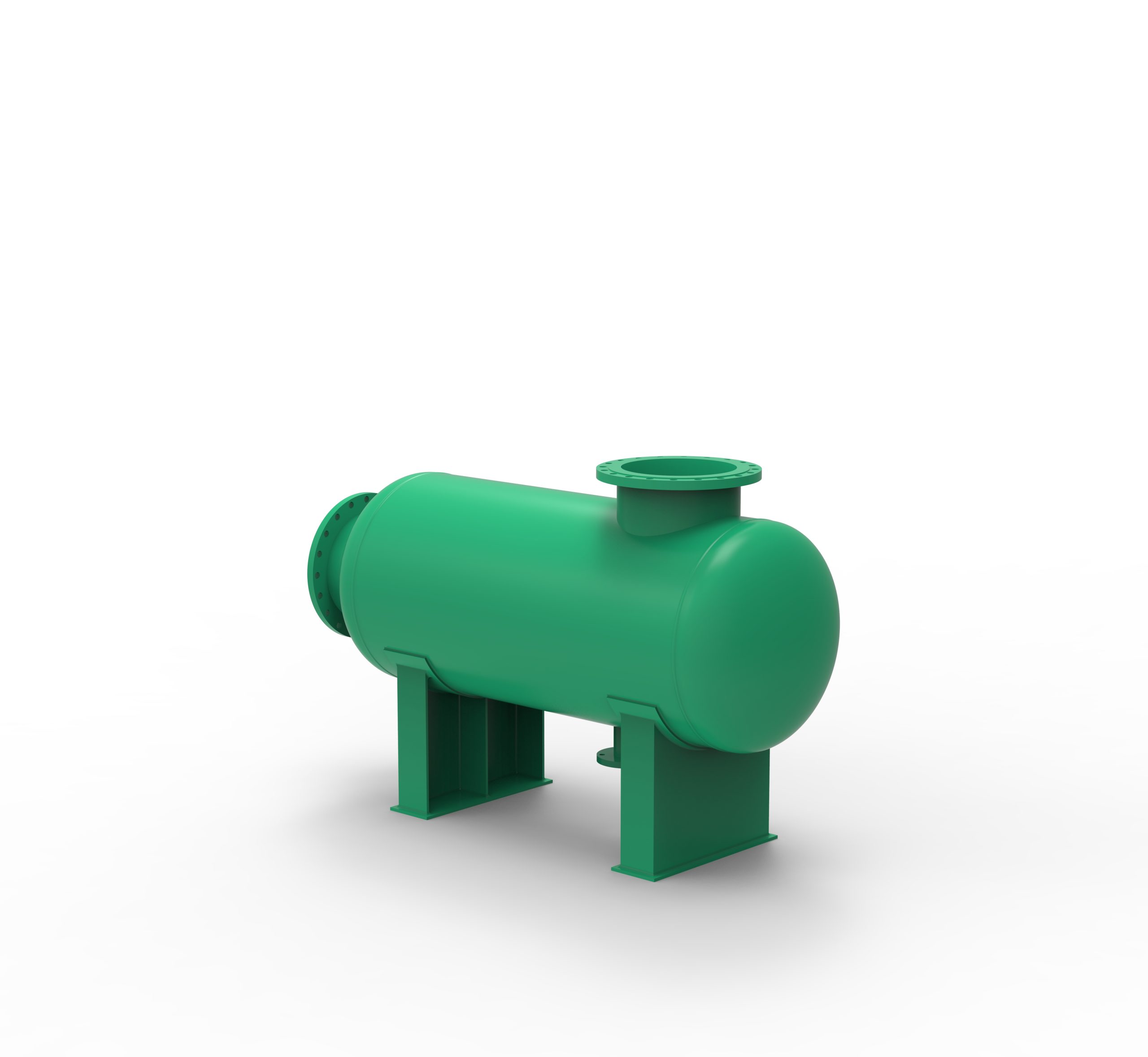 卧式角通除污器